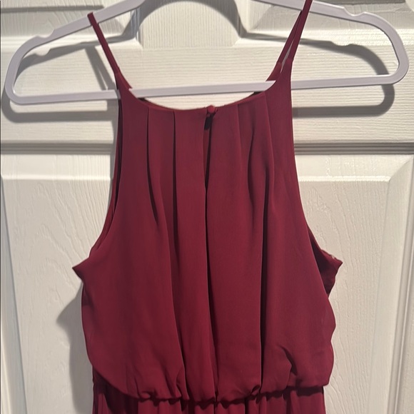 Burgundy Sleeveless Dress - Picture 4 of 6